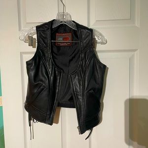 Leather vest